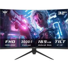 KTC Monitors KTC 32 Inch Curved Gaming Monitor FHD 1080P