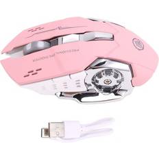 Pink - Wireless Gaming Mice Sodial Silent Wireless USB Rechargeable Mouse 9862