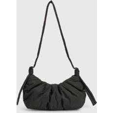 Black Bum Bags on sale boohoo Ruched Nylon Bum Bag - Black