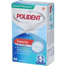 Rengøringstabletter Polident Tandapparatrens 3 Minutter 66 Tablets