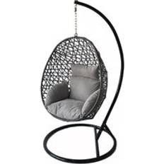 Rattan Hanging Egg Chair with Cushions