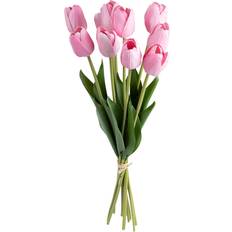 Orange Kunstige planter Atmosphera Artificial Satis Pink Tulipaner 10 Blomster Kunstig plante