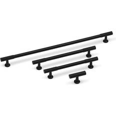 Matt Black Textured Cabinet T-Bar Handles 128mm