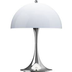 Louis Poulsen Panthella 250 Portable V3 Krom Blågrå Opal Bordlampe