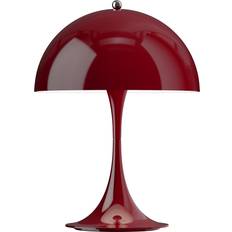 Louis Poulsen Panthella 250 Portable Opaque Burgundy Table Lamp
