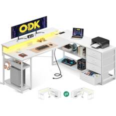 ODK Corner L Shaped Gaming Writing Desk
