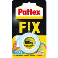 Pattex FIX 80 kg Dobbeltklæbende Reparationstape 1.5 m x 19 mm