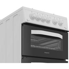 Hotpoint HDG5GCW 50cm Double Oven Gas Cooker