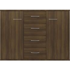 vidaXL Engineered Brown Oak Skænk 88x65cm