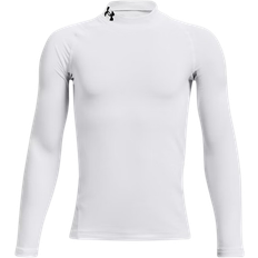 Vita Underställ Barnkläder Under Armour Tröja CG Mock LS Junior - White