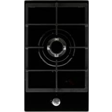 Cookology 30cm Black Gas On Glass Wok Burner Hob GGH301BK