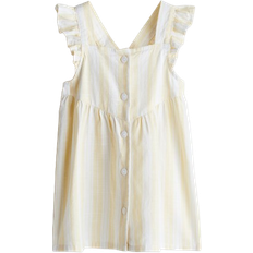 Kleider H&M Baumwollkleid Mit Volants - Gelb/Gestreift (1123540009)