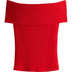 H&M Off-the-shoulder Top - Red