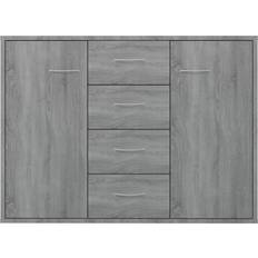 Wood Sideboards vidaXL Engineered Gray Sonoma Oak Sideboard 88x65cm