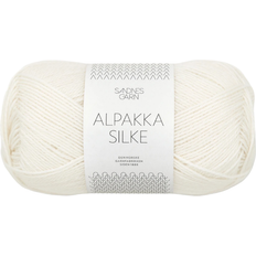 Sandnes Garn Alpakka Silke White 200m
