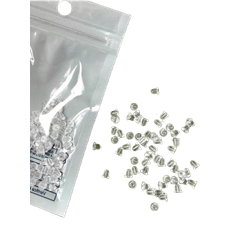 Shein 100pcs Women's Clear Silicone Cylindrical Earplugs For Daily Wear