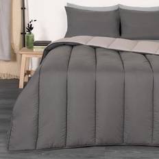 OHS Soft Duvet Cover Silver, Grey (200x135cm)