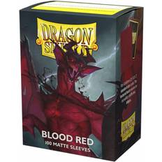 Dragon Shield Blood Red 100 Matt Sleeves