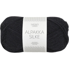 Sandnes Garn Alpakka Silke Black 200m