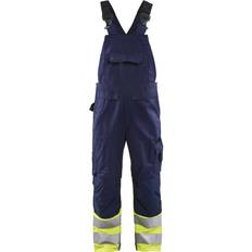 Justérbar Kedeldragter Blåkläder 2662 Hi-Vis Bib Overall - Navy Blue/High Visibility Yellow