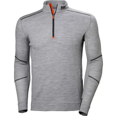 Arbetsöverdelar Helly Hansen Lifa Base Layer Merino Half Zip - Grey Melange