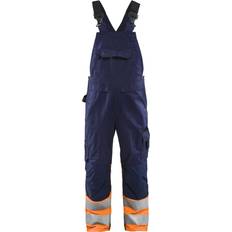 Blåkläder 2662 Hi-Vis Bib Overall - Navy Blue/High Visibility Orange