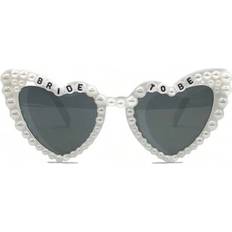 Photo Props, Party Hats & Sashes Shein Photoprops Bride To Be Pearl Heart Wedding Party Glasses White