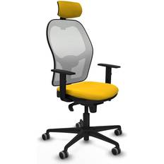 Ergonomisk Gul Kontorstol Huvudstöd Kontorsstol