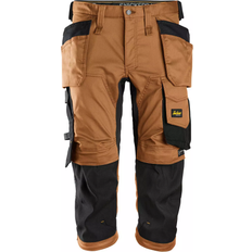 Snickers Stretch Arbejdsbukser Snickers 6142 AllRoundWork 3/4 Pirate Trousers - Brown/Black