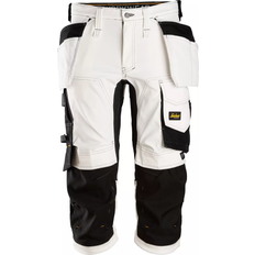 Snickers Stretch Arbejdsbukser Snickers 6142 AllRoundWork 3/4 Pirate Trousers - White/Black