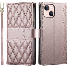 GANGXUN Pink Leather Case Compatible iPhone 13 Mini