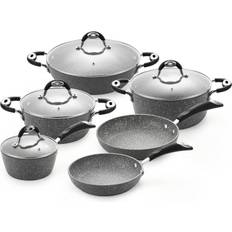 Grimaldi Granite 6 Pieces Cookware Set with lid 6 Parts