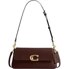 Brown Crossbody Bags Coach Jet Shoulder Bag - Brass/Maple