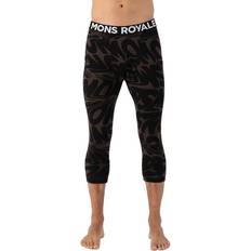 Brun - Herre Underbukser svedundertøj Mons Royale Merino Flex 200 Legging Ski Boots - Cedar