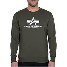 Alpha Industries Sweatshirts Jumpers Alpha Industries Basic Big Logo Sweatshirt - Dark Olive