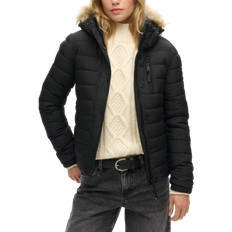 Superdry Classic Faux Fur Fuji Jacket - Black