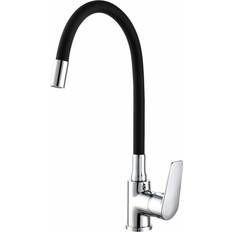 Baiona Black Brass Zinc Flexible Kitchen Mixer Tap 01155
