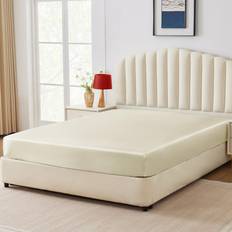 Satin Fitted King Size Beige