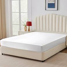 Satin Fitted King Size White