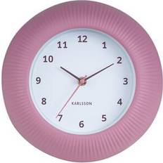 Lilla Vægure Karlsson Tender Rib Rosa Plast Ø25 cm Vægur