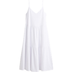 H&M Kaitaleinen Spagettiolkaiminen Mekko - Valkoinen