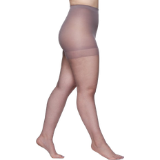 Queen Ultra Sheer Control Top Pantyhose Plus Size - Dark Grey