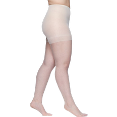 Queen Ultra Sheer Control Top Pantyhose Plus Size - Ivory