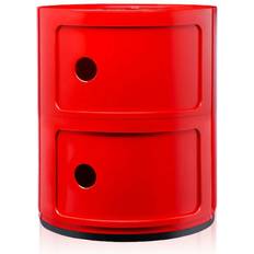 Kartell Cabinets Kartell Componibili Red Storage Cabinet 32x40cm