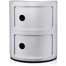 Kartell Cabinets Kartell Componibili Silver Storage Cabinet 32x40cm