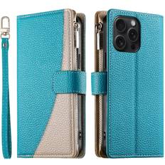 GANGXUN iPhone 15 Pro Max Leather Case Wallet Slots