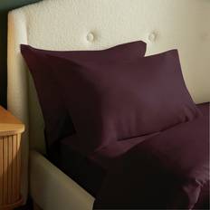 Pillow Cases on sale Silentnight Supersoft Standard Pillowcase Pair Burgundy Pillow Case Brown