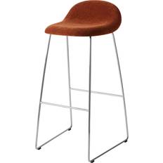 Orange Bar Stools GUBI 3D H75 Stainless Steel Bar Stool