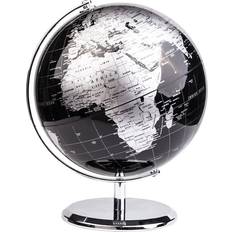 Black Globes Exerz 20cm World With Metal Base Globe