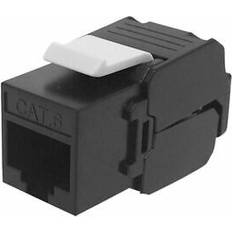 Black Ethernet, Data & Phone Outlets Excel FDL Cat 6 UTP Keystone Jack Toolless IDC Module